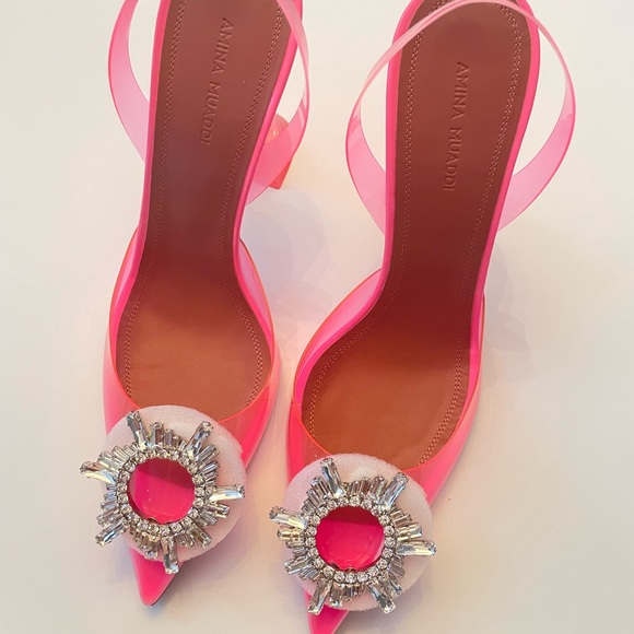 Amina Muaddi Begum Heels in Bubbble size 38.5 (8.5 US) - Picture 2 of 11